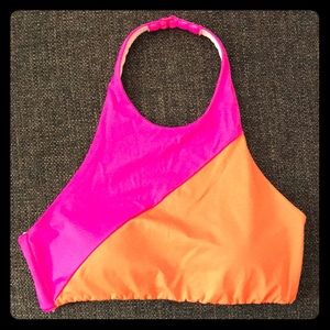 Victoria’s Secret Swim - pink & orange halter top